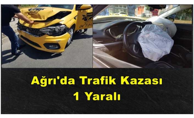 Ağrı'da Trafik Kazası 1 Yaralı