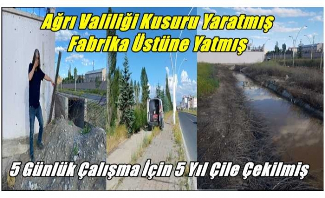 Valilik Kusuru Yaratmış Ağrı Şeker Üstüne Yatmış