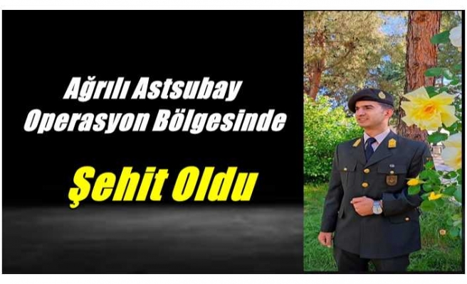 Ağrılı Astsubay Operasyon Bölgesinde Şehit Oldu