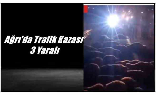 Ağrı'da Trafik Kazası 3 Yaralı