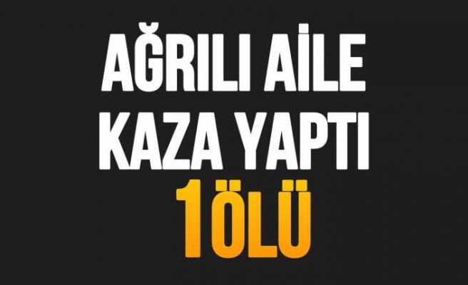 Ağrılı Aile Kaza Yaptı 1 Ölü 5 Yaralı