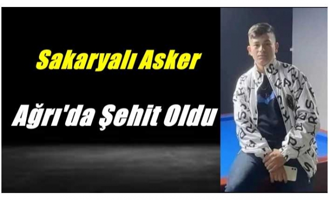 Sakaryalı Asker Ağrı'da Şehit Oldu