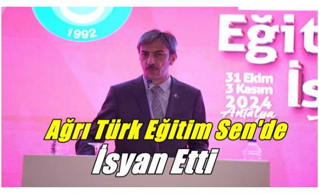 Ağrı Türk Kamu Sen'de İsyan Etti