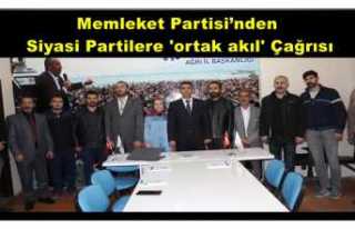 Memleket Partisi Ağrı İl Başkanlığından siyasi...