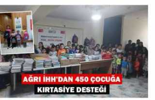 AĞRI İHH’DAN 450 ÖĞRENCİYE EĞİTİM DESTEĞİ