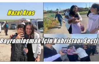 Ağrı Belediye Başkanı Hazal Aras Kabristanda Bayramlaştı