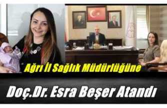 Ağrı İl Sağlık Müdürlüğü'ne Doç.Dr. Esra Beşer Atandı