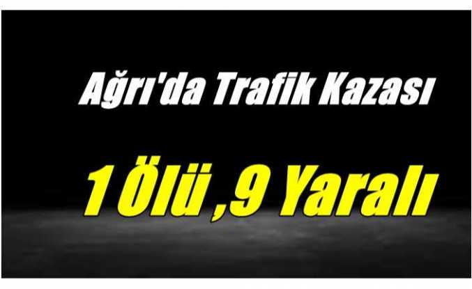 Ağrı'da Trafik Kazası 1 Ölü 9 Yaralı