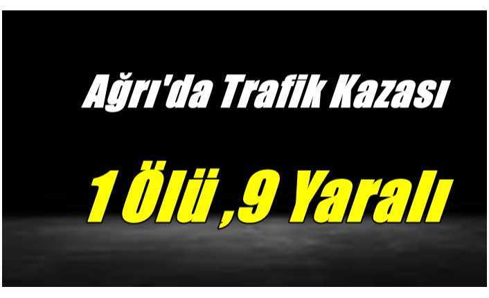 Ağrı'da Trafik Kazası 1 Ölü 9 Yaralı